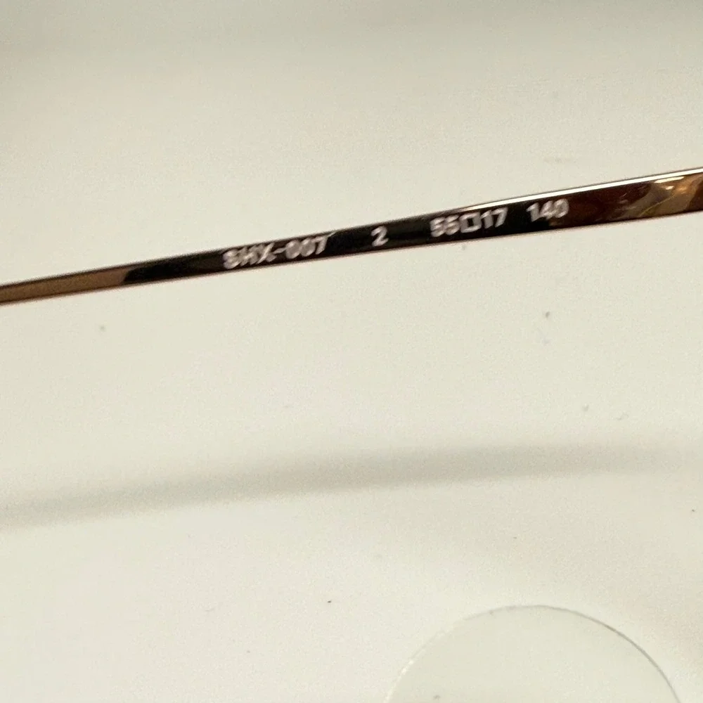 Scott Harris UTX Europa SHX-007 Champagne Peach Gold Cat Eye Eyeglasses 55mm